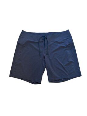 Lululemon Men's Black Board Shorts 9" Zip Pockets Lace Up Size 40 Summer Beach